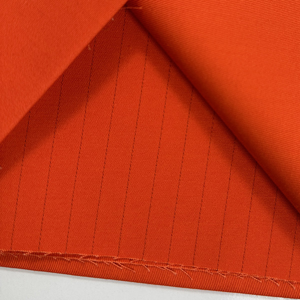 Vertical Stripes Anti Static Clothing Material 128X60 Medical Workwear Fabrics