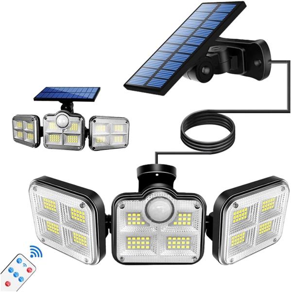 6500K 1.8W Outdoor LED Solar Lamp 270 Wide Angle 3.7V 2400mah