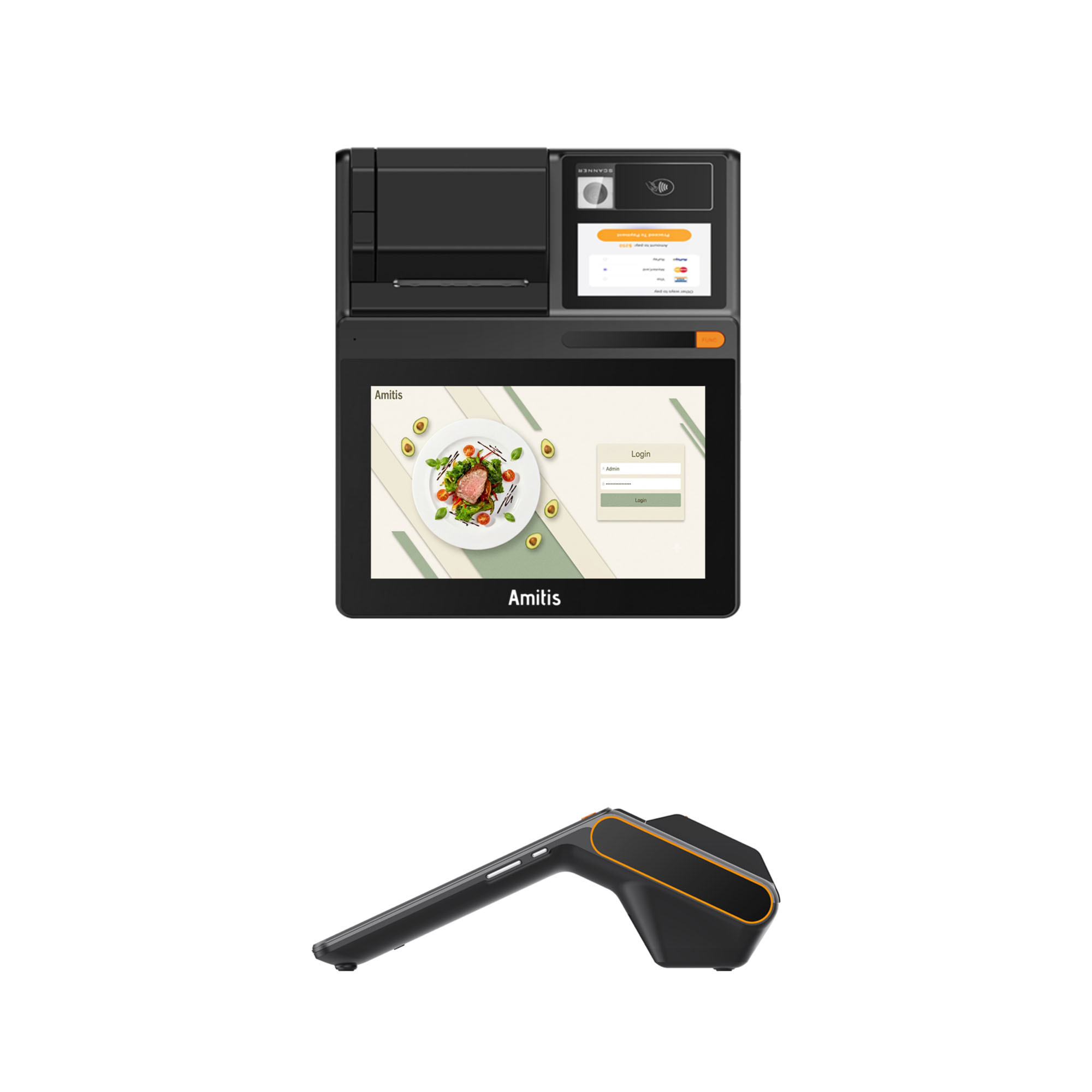 Dual Screen 10 Inch Android POS Terminal Optional Sub Screen Enhance Customer Engagement