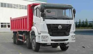 336 hp 8x4 heavy duty dump truck front lift HW76 cab , Howo tipper truck