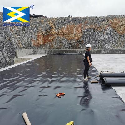 Indústria Polietileno HDPE Geomembrana 60 Mils Dam Liner