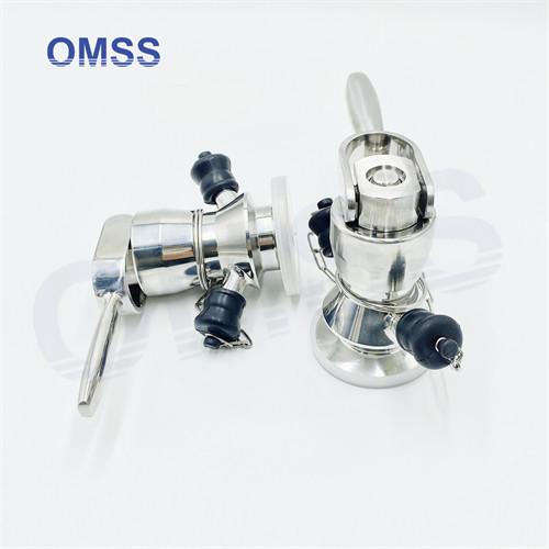 2 Inch Sample Valves Sanitary Tri Clover Featuring PTFE Sealing For Water Treatment