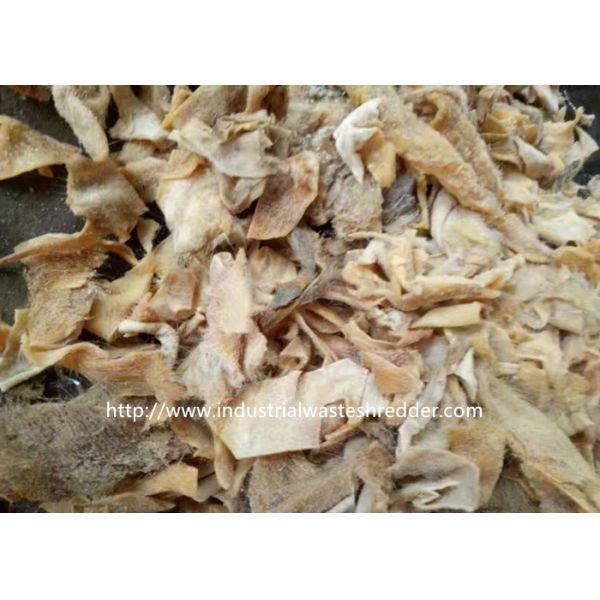 Animal Fur Cutting Machine Pig Skin Sheepskin Fur Shredder Crusher Customizable