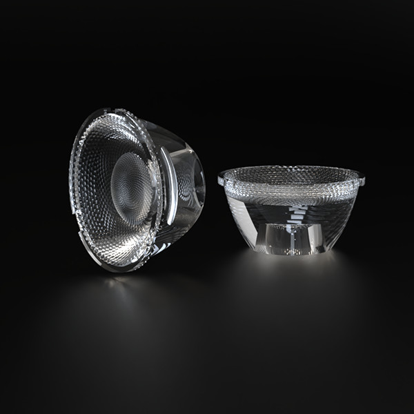 Diameter 45mm COB LED Lens with 50 Degree Anti Glare and 88% Efficiency for Soft Light Spot