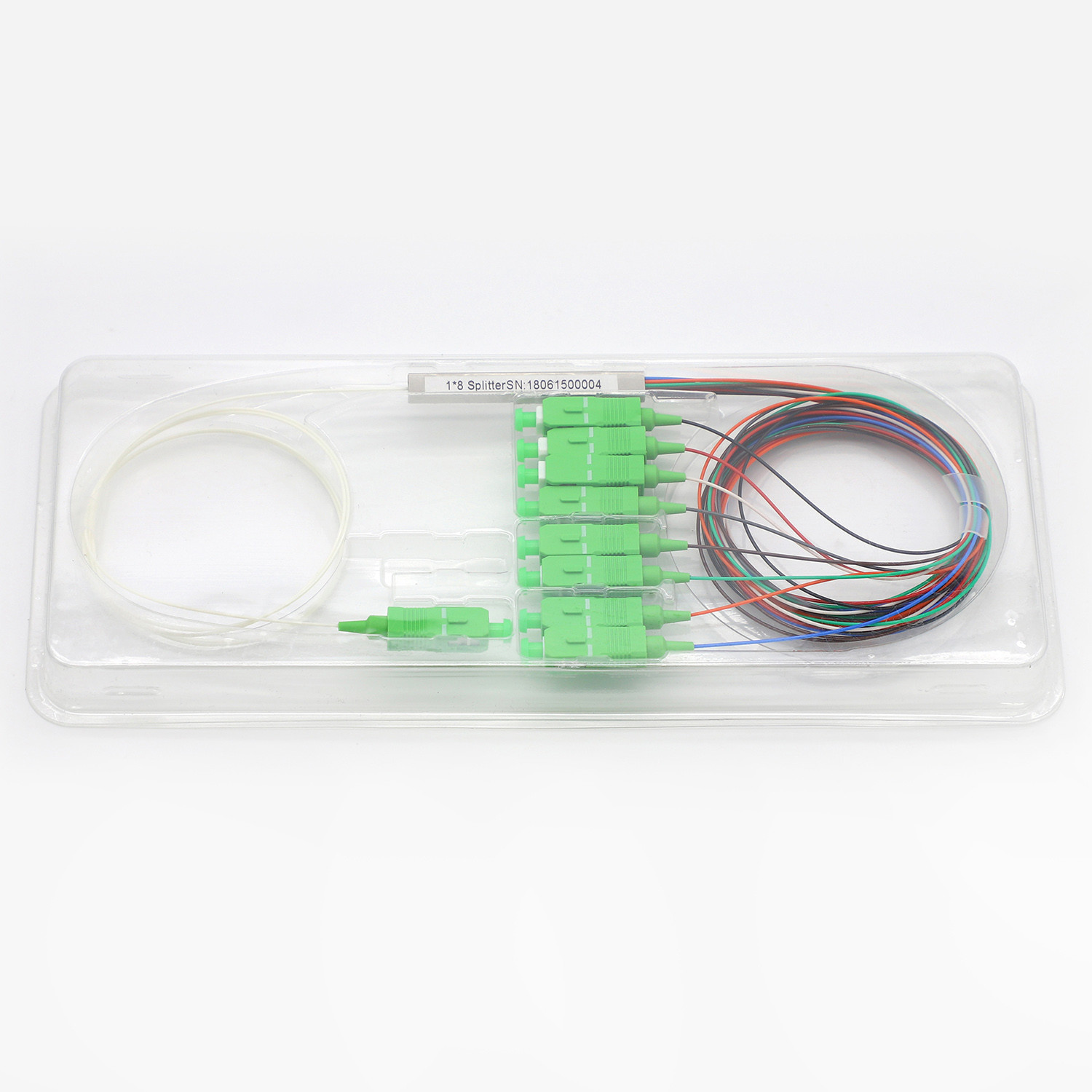 Трубка LSZH/PVC SC/APC стальная печатает Splitter 1x8 PLC для сети FTTH FTTB FTTX