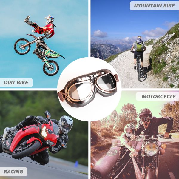 Винтажный пилотный Motocross стиля участвуя в гонке изумленные взгляды велосипед крейсер гонщика путешествуя шлем половины