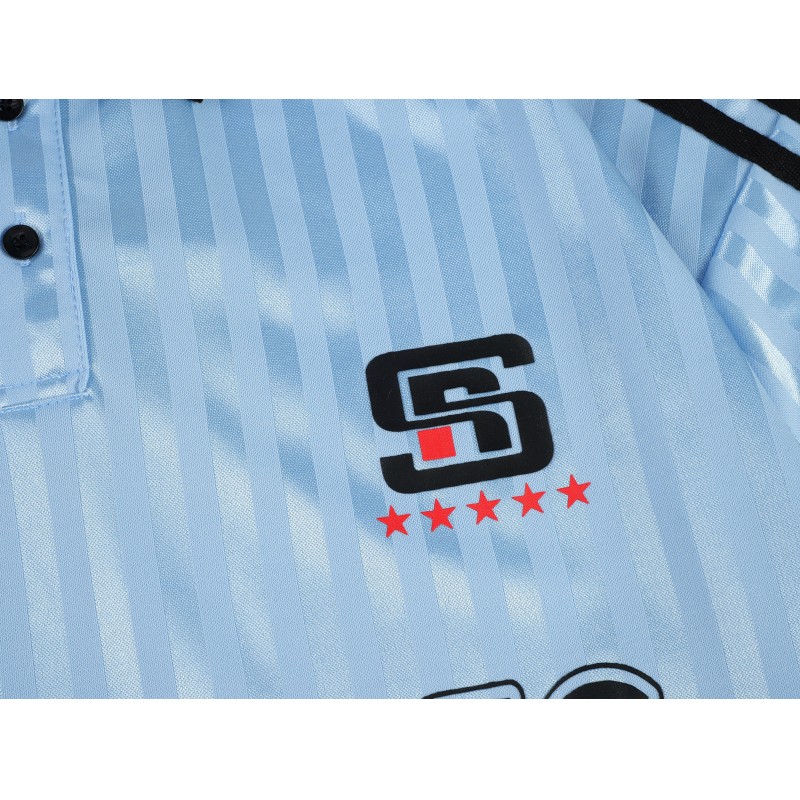 Support Customization ODM Men's Embroidered Letter Short Sleeve Sports T-Shirt 100% Polyester Breathable Quick-Drying