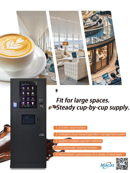Commercial Auto Espresso Machine with European Grinder 2200W