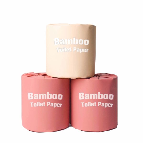 Manufacturer Luxury 2-Ply Bamboo Paper Toilet Paper 48 Rolls Soft Bamboo Pulp Toilet Roll
