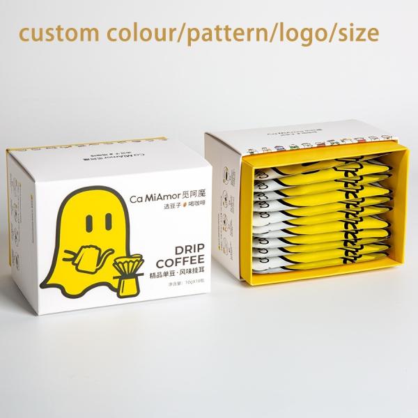 Accessoires de ruban plastique Liner blanc épais carton durable Boîtes à emballer pour le thé Conception de votre logo Couleur