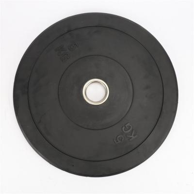 51mm Rubber Dumbbell Plates 15kg Fitness Gear Weight Plates Black