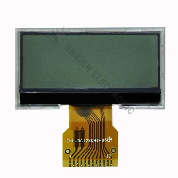 128x48 Graphic LCD Display 6 0'Clcok FSTN COG For Industrial Control