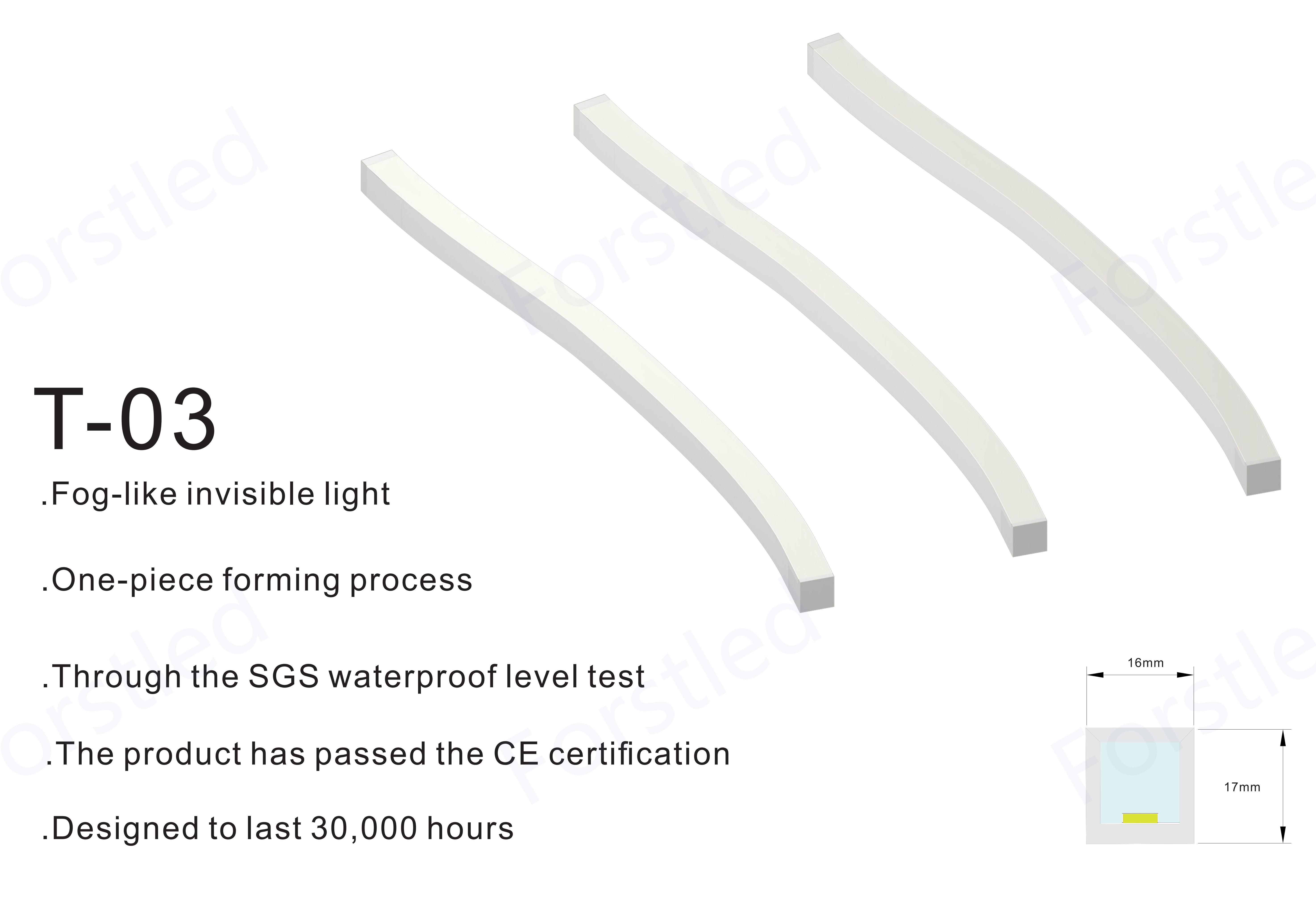 FCC приведенный света прокладки Smd2835 108leds/M водоустойчивый Dc24v