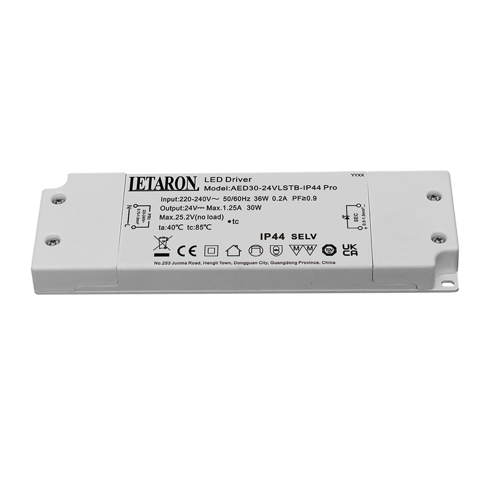 IP44 EU Ultra-Thin Conventional Low Voltage 30W Letaron LED Driver Power Supply