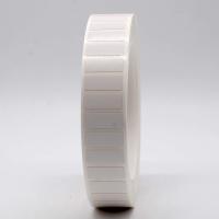 Étiquette de polyimide résistante aux températures élevées blanche mate de 20 mm x 8 mm pour une seule rangée