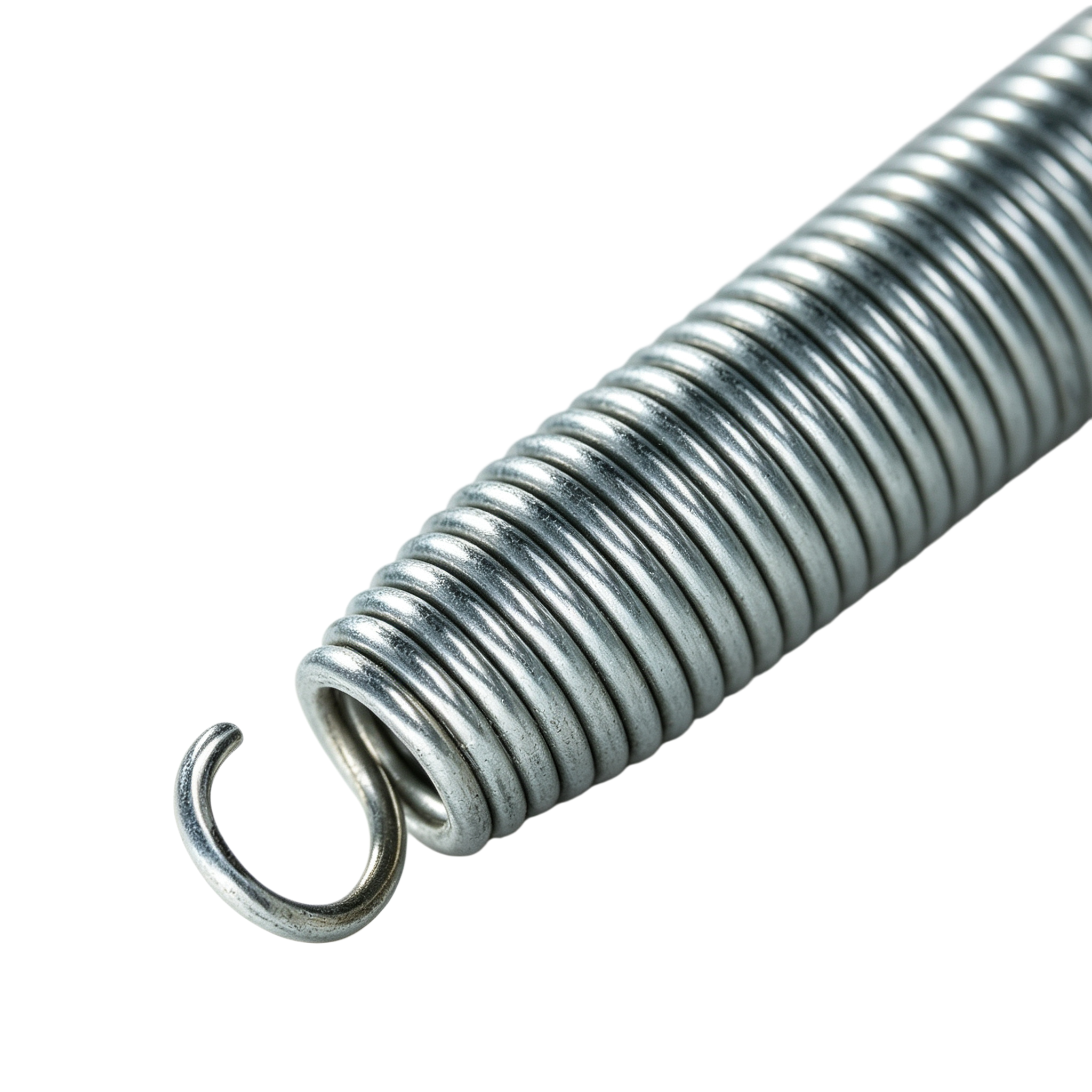 Stainless Steel Tension Spring with Custom Hook Designs for Industrial Use