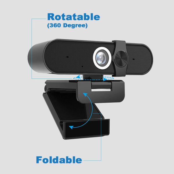 Built In Mic Auto Focus 1920x1080 Ultra HD PC USB Webcam