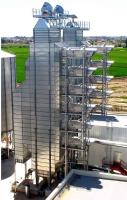 Dessiccateur mélangé galvanisé continu d'écoulement de tonne du maïs 200/jour