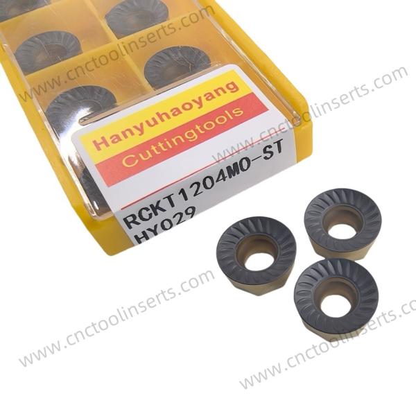 Plaquettes de tournage CNC Wc-Co Revêtement CVD RCKT1204M0-SL HY029 Aciers