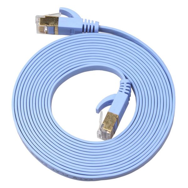 30 AWG Practical Flat UTP Cable , RJ45 CAT6 Ultra Thin Patch Cable