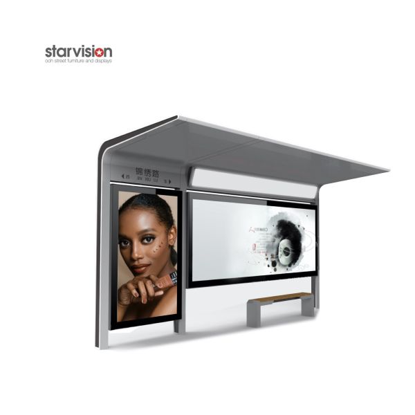 Статический/перечисляющ автобусную остановку 4200*2500*1600mm плаката умную