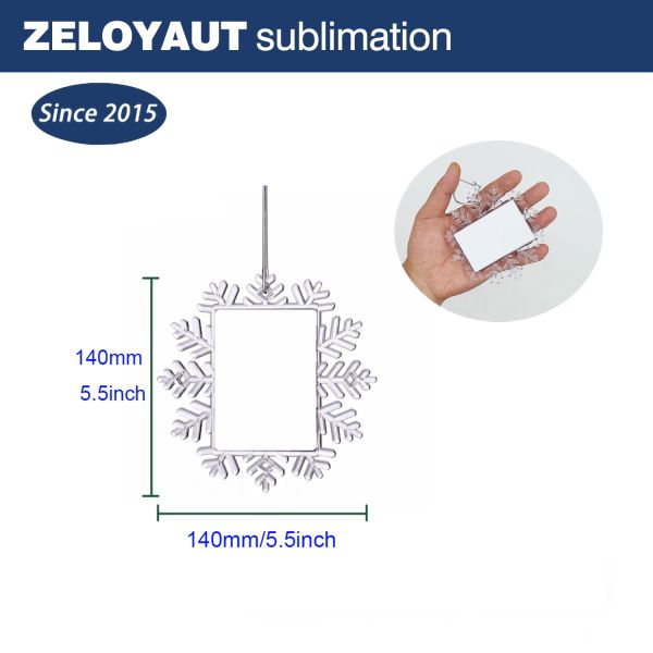 ZELOYAUT  Sublimation Christmas Various Shape Ball Blanks Sublimation Blanks Christmas Ornaments for Christmas Tree Decor