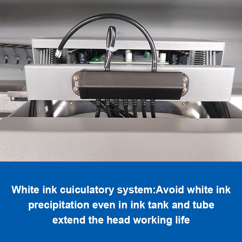 High Productivity UV Sticker Printer with 3 TX800 Print Heads and 30cm UV Roller
