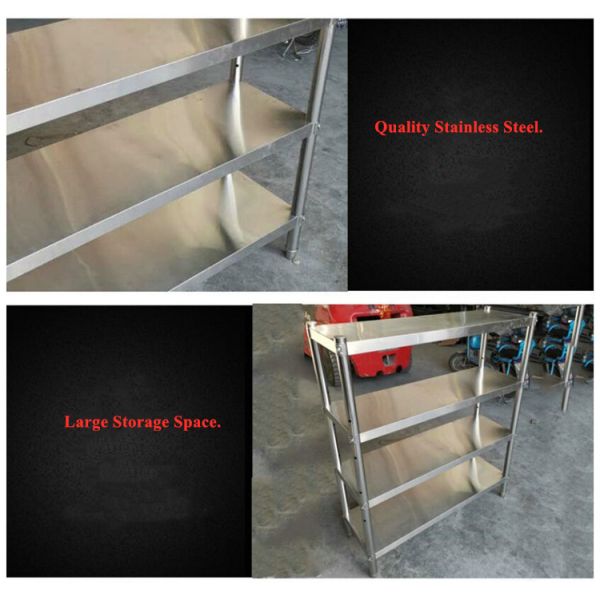 Rust Free Stainless Steel Storage Metal Shelves For Warehouse / Cold Room ISO9002