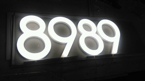 TUV Depth 55mm Face Lit Channel Letters , SUS Outdoor LED Display Signs