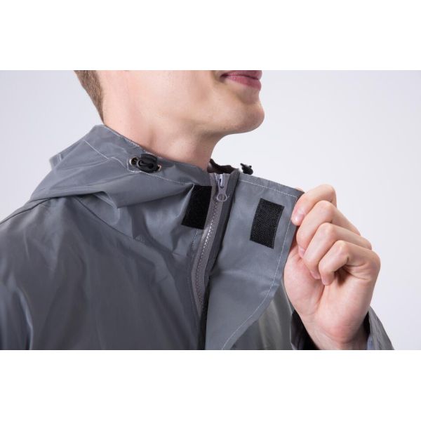 Popular Mens Waterproof Windbreaker Jacket , 3M Hooded Reflective Jacket