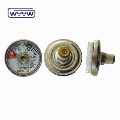 Fornecedor de fábrica de atacadistas 4500psi 30mm mini manômetro de pressão de ar