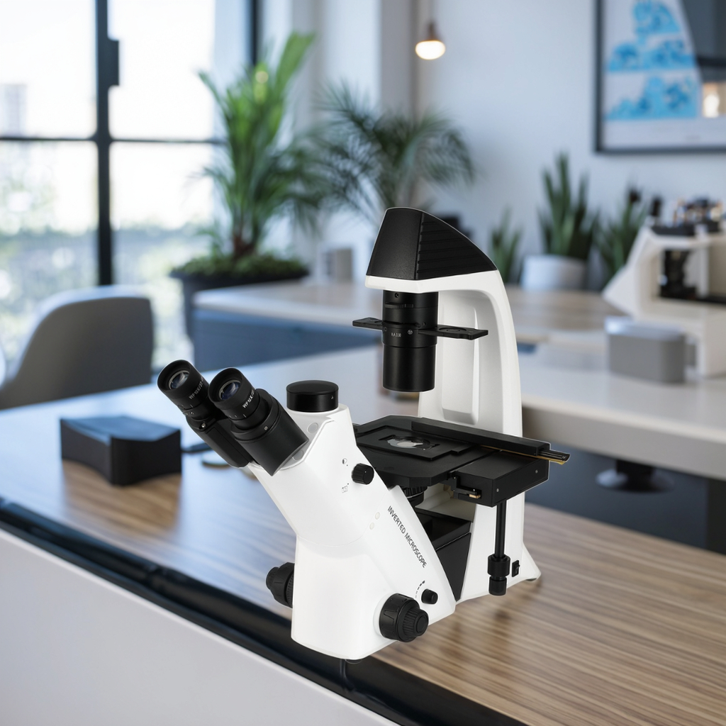 Professional Inverted Biological Microscope with Epi-Fluorescence & Long Working Distance for Cell Culture