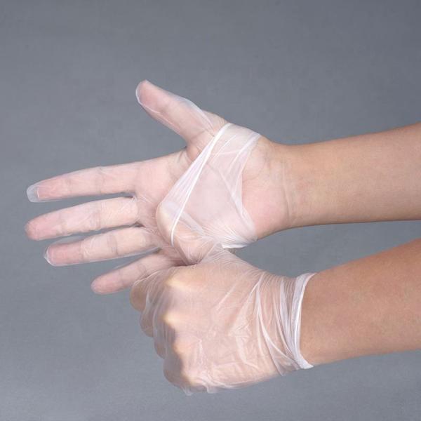 Pvc Anti Skid Wear Resistant Disposable Gloves Bulk For Beauty Salon Food Handling Use
