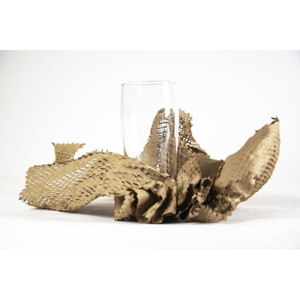 Eco Friendly Brown Kraft Paper Packaging Bags Cushioned Honeycomb