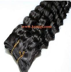 AAAAA 100% High quality Indian human hair extension Deep Wave hair,100g/pc