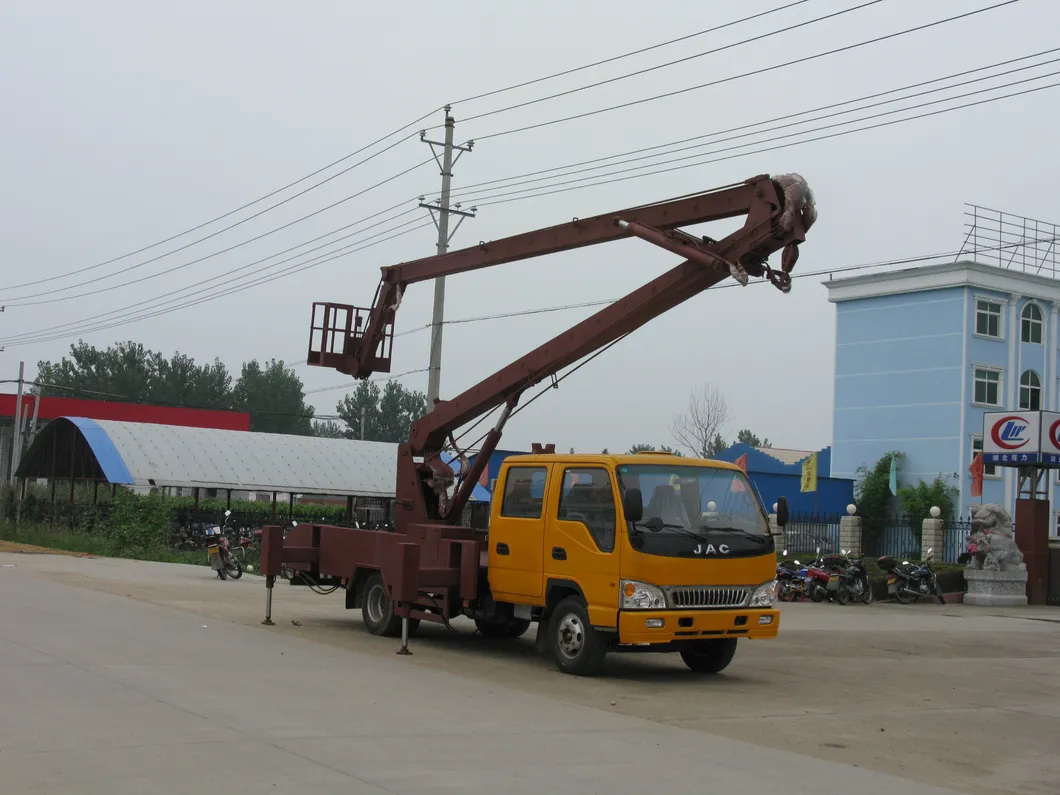 18m 20m 22m Pick Up Truck Articulated Boom Lift High Altitude Aerial Work Platform Truck