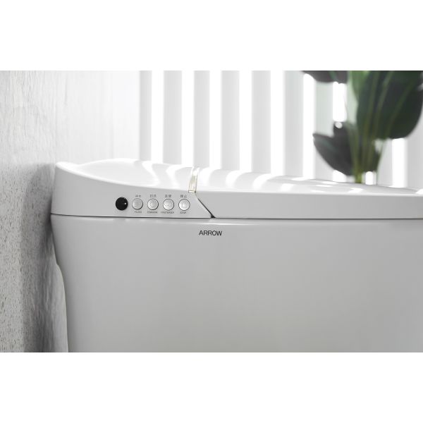 Arrow Remote Control Modern Ceramic Smart Toilet Bidet with Concealed Tank for Bathroom