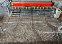 Controle automático 105 x 1250mm Mesh For Flood Control /River do PLC de Gabion Mesh Box Making Machine