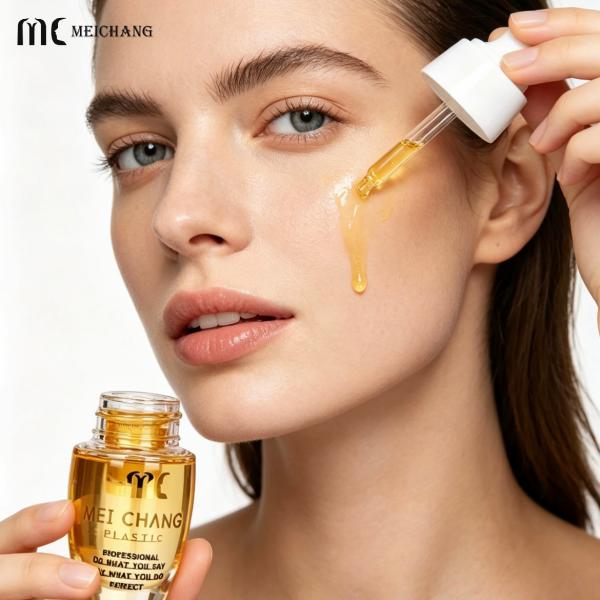 30ml+3ml Airless 2-in-1 Dual Chamber Bottle for High-Potency Anti-Aging Vitamin C Serum Fresh-On-Demand Powder-Liquid Separation（MC-901-1）