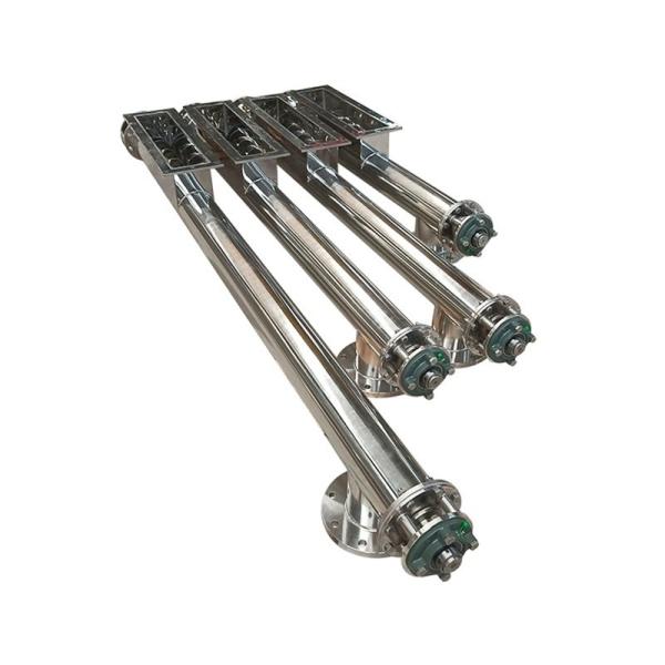 Transporteur à vis d'alimentation en acier inoxydable de qualité industrielle pour centrales électriques à ciment