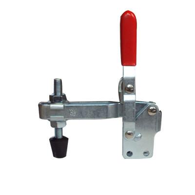HD-12137 Vertical Quick Release Hold Down Toggle Clamp Steel With Red Rubber Handle