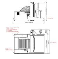 Máquina viradora de pilha 1650*1200mm 60KPA torneamento e acabamento de papel