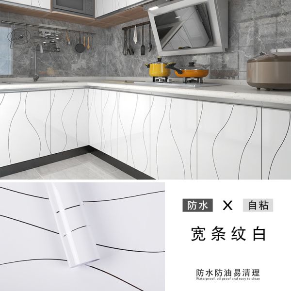 Peinture peinture à l'huile résistant à l'eau PVC vinyle haute lustre auto-adhésif