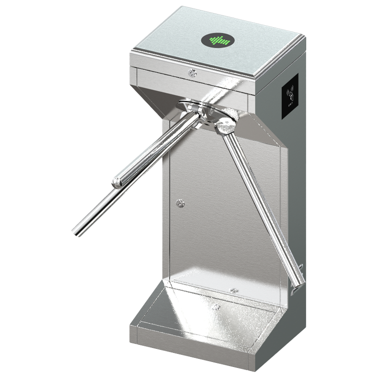 Material de acero inoxidable 304 de barrera de trípode puerta giratoria interior y exterior para gimnasios de aseo