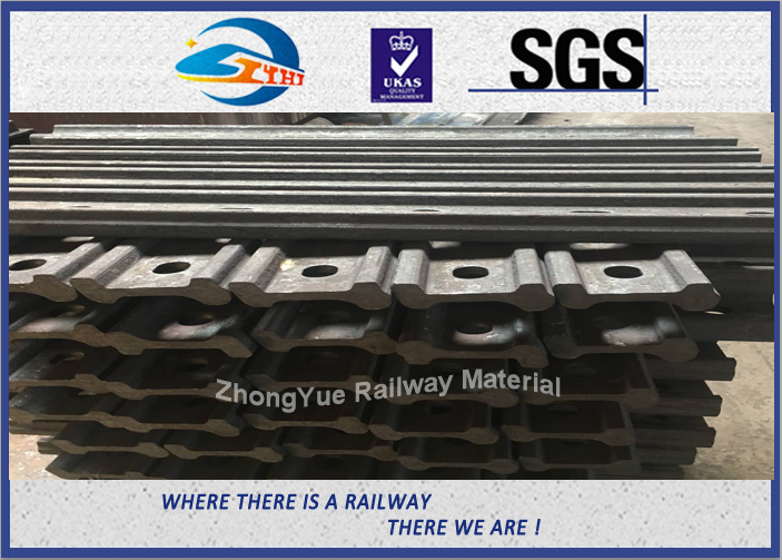 4 trous/6 éclisses ferroviaires de barre de joint d'éclisse de trous dans la voie de chemin de fer