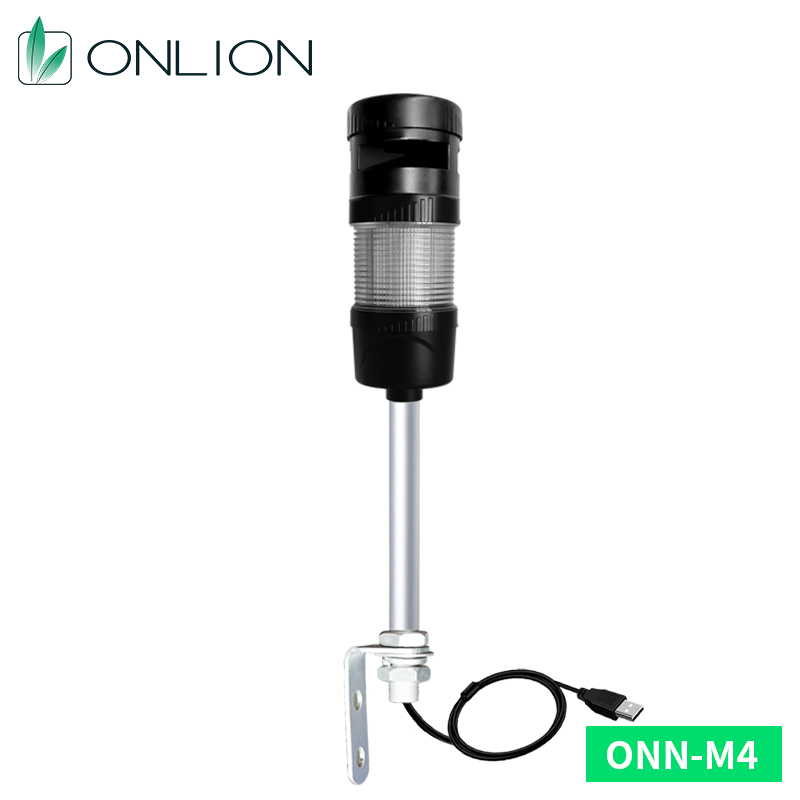 ONN-M4-Usb Top Buzzer LED Stack Light 5V Multi Layer 1-5 Colors For CNC Automation
