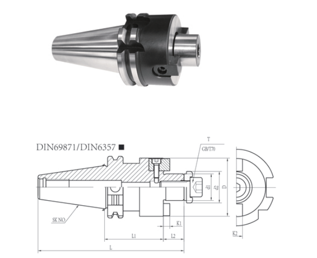 Hardness Milling Machine Tools Accessories SK Shank Face Tool Holder Mill Holder