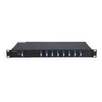 1RU Rack Mount 8CH Duplex à double fibre 1470nm à 1610nm CWDM Mux Demux Solution de réseau optique pour une transmission de données flexible