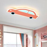 Cartoon LED Proteção Ocular Modelagem de Carro Ceiling Light Stepless Dimming RGB Lâmpada de quarto infantil