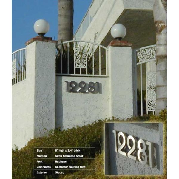 3D Sign Letter stainless steel house Street Number custom H20CM number gold 3d sae signs